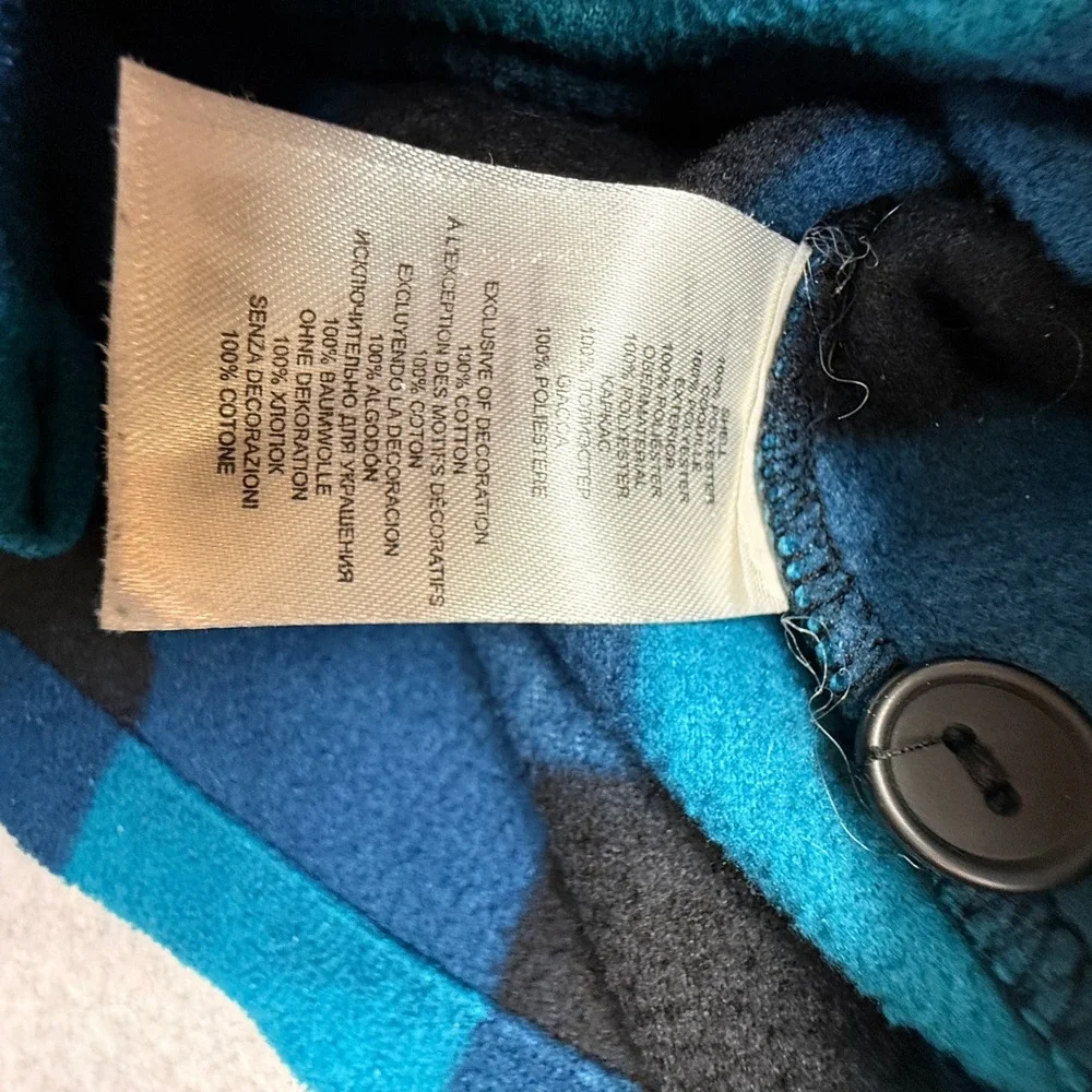 ThirtyTwo Repel Fleece Water Repellent Flannel Shirt Mens M Blue Plaid Snowboard